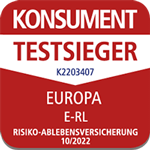 EUROPA ist „Testsieger Risiko-Ablebensversicherung“ (Konsument, 10/2022)